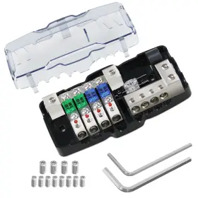 313040487466 BRIGHTFUN Fused Power Distribution Block Car Anl