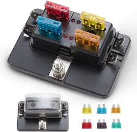 10WAY-FUSEB-Y-FRD BUNKER INDUST Blade Fuse Box Led Indicator