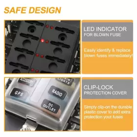 610825875006 BUNKER INDUST Fuse Box Blade Block Holder Led #2
