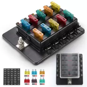 610825875006 BUNKER INDUST Fuse Box Blade Block Holder Led