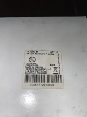 NO263-R BUSS Fuse Holder Makes Box