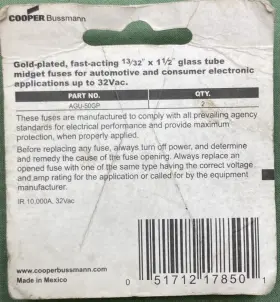 AGU-50GP-RP BUSSMANN Fuses Ends Amp #2