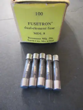 MDL8 BUSSMANN Mdl Dual Element Glass Fuses Nos