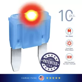 CRX-IF-7001-10-15A CARAX Glow Fuse Mini Blade Led Kit #2