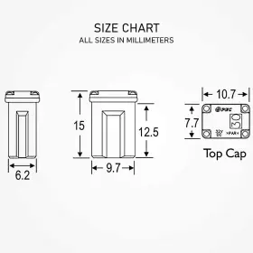 735626081637 CARSLOONG Mcase Mini Box Cartridge Fuse Kit #2