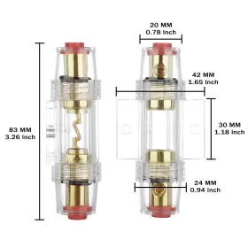 422550888853 CARVIYA Line Agu Fuse Holder Gauge Awg Wire #2