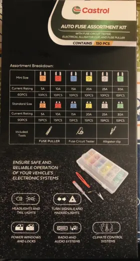 847181073856 CASTROL Castro Auto Fuse Circuit Tester Cl Kit #2