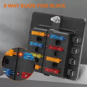 ZE1091149116709801G CCIYU Blade Fuse Box Block Holder Led Car #2