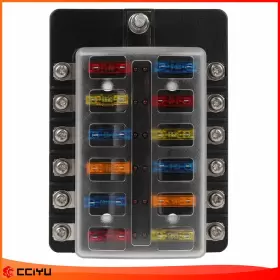 ZE1091149316710001G CCIYU Car Marine Boat Blade Fuse Box Led