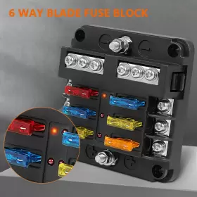 ZE959345316710601G CCIYU Fuse Box Block Holder Blade Led Car #2