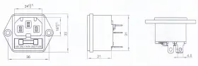 707018181935 CESS Screw Mount Ac Power Inlet Fuse Pack #2