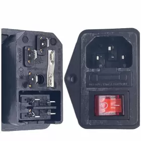 707018181997 CESS Ac Power Socket Switch Fuse Lamp Chassis Fu #2