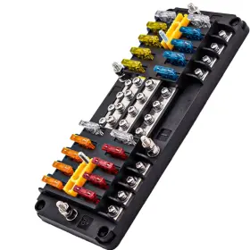 705353799228 CEURSAVA Blade Fuse Block Circuit Holder Panel