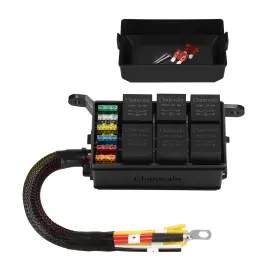 BH536 CHATOVALO Wired Relay Fuse Block Awg Leads Splash Uni