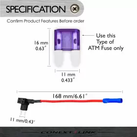 AFTATM-10 CONEXT LINK Circuit Device Fuse Tap Dual Protect #3