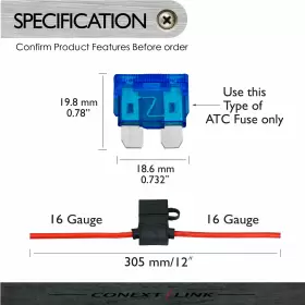 LFH16ATC-10 CONEXT LINK Pack Gauge Atc Loop Fuse Holder Line #3