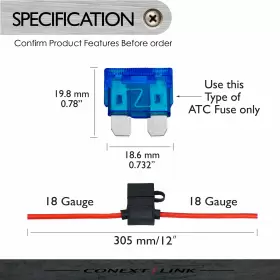 LFH18ATC-10 CONEXT LINK Pack Gauge Atc Loop Fuse Holder Awg #3