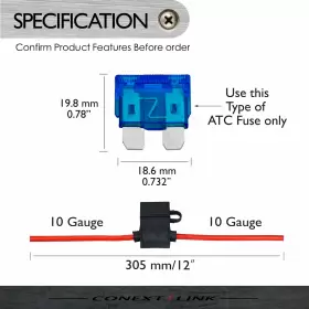 LFH10ATC-10 CONEXTLINK Pack Gauge Atc Loop Fuse Holder Line #3