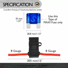 LFH8MAXI-5 CONEXTLINK Pack Maxi Blade Loop Line Fuse Holder #3