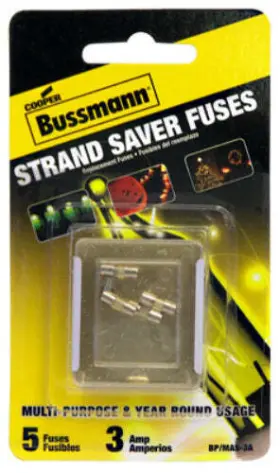 11337874 COOPER BUSSMANN Bp Holiday Mini Light Set Fuse