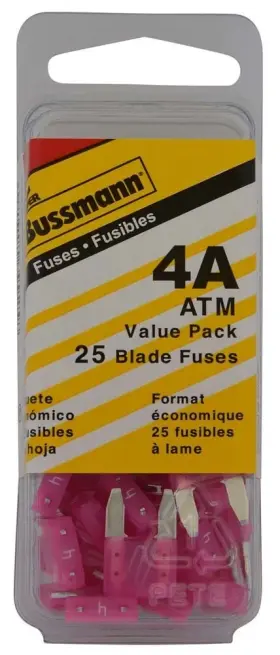 25A12003 CRIMP SUPPLY Mini Atm Fuses Pack Amp Pink