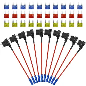 445037196167 DEALSDAY Pack Car Circuit Fuse Tap Adapter Piggy