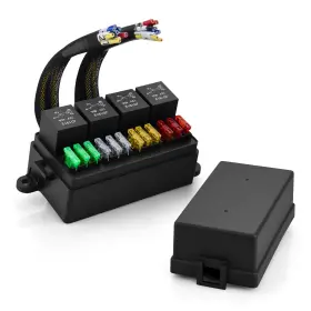 JDQ001 DENT-DE-LION Volt Wired Fuse Relay Box Waterproof Atc