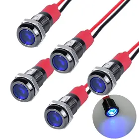 ZSDYHH-DX-8MM-12-24VB-5 DMWD Energy Led Indicator Light Alloy