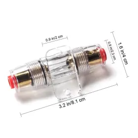 785421046232 E-LION Inline Agu Fuse Holder Gauge Wire Fus #3
