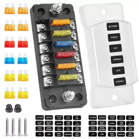 705353946493 ELECTOP Fuse Block Blade Box Negative Bus Holder