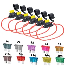 767267384372 ELEFAMA Gauge Line Fuse Holder Atc Ato Inline
