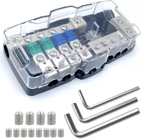 ER-072 ERAYCO Fused Power Distribution Block Car Audio Midi