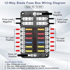 X0026J9L3B EXTRACTME Fuse Block Panel Box Holder Bus