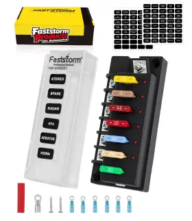 105312 FASTSTORM Circuits Waterproof Marine Fuse Panel Ato