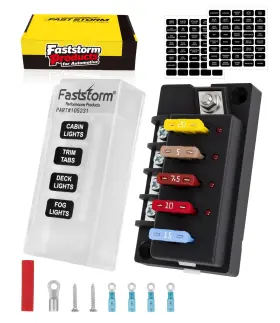 105322 FASTSTORM Circuits Waterproof Marine Fuse Panel Ato