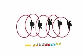794163194187 FIT4LESS Car Line Fuse Holder Cable Mini Spade