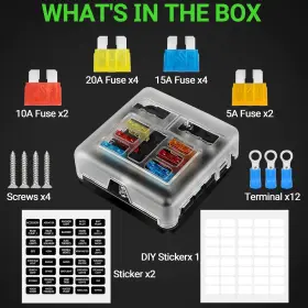 FB02 FUBOCH Fuse Block Circuit Box Damp Panel Led Warning Kit #2