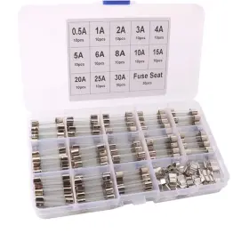 313056498418 FULARR Car Blow Glass Tube Fuse Kit