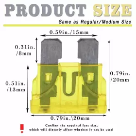 715377755643 FYMUSING Blade Fuse Car Amp Standard #3