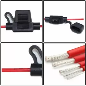 709686228486 GARFOUR Gauge Awg Fuse Holder Waterproof Inline #3