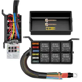 AAMARV00020 GEARCESS Relay Box Fuse Awg Wired Waterproof Pin