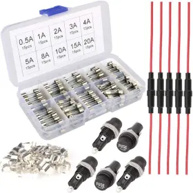 414745037429 GEBILDET Blow Glass Agc Fuse Holder Inline Scre