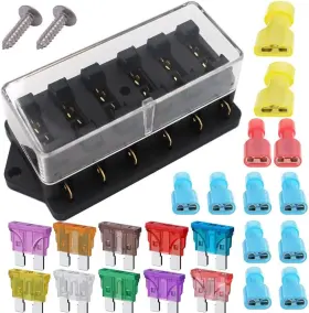 694090222925 GEBILDET Car Blade Fuse Box Holder Terminals