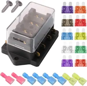 E076 GEBILDET Car Standard Blade Fuse Holder Box Apply Amp