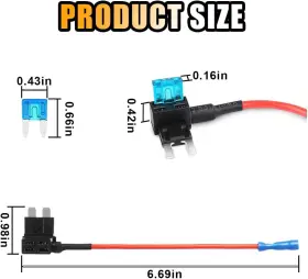 GLSOWEE-KMGS-184 GLSOWEE Car Circuit Fuse Tap Adapter Mini #2