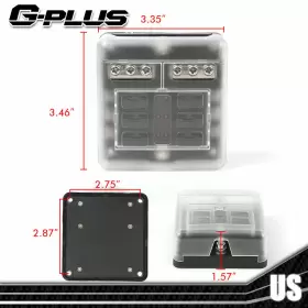 GPL07253884 GPLUSMOTOR Auto Blade Fuse Holder Box Block Led #2