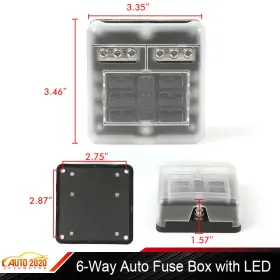 E-02FBB0001ABK GRANDORANGE Car Marine Auto Blade Fuse Holder #2