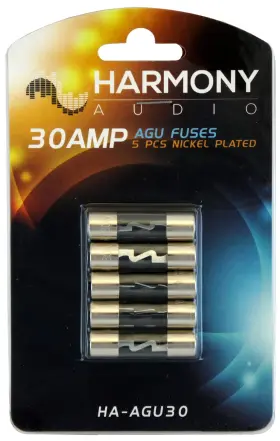 HA-AGU30 HARMONY AUDIO Car Stereo Fuseholder Pack Fuses Amp