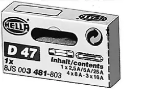 082300044034 HELLA Ceramic Fuse Pack #3