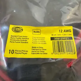 358129921 HELLA Standard Fuse Holder Awg Wire Pack